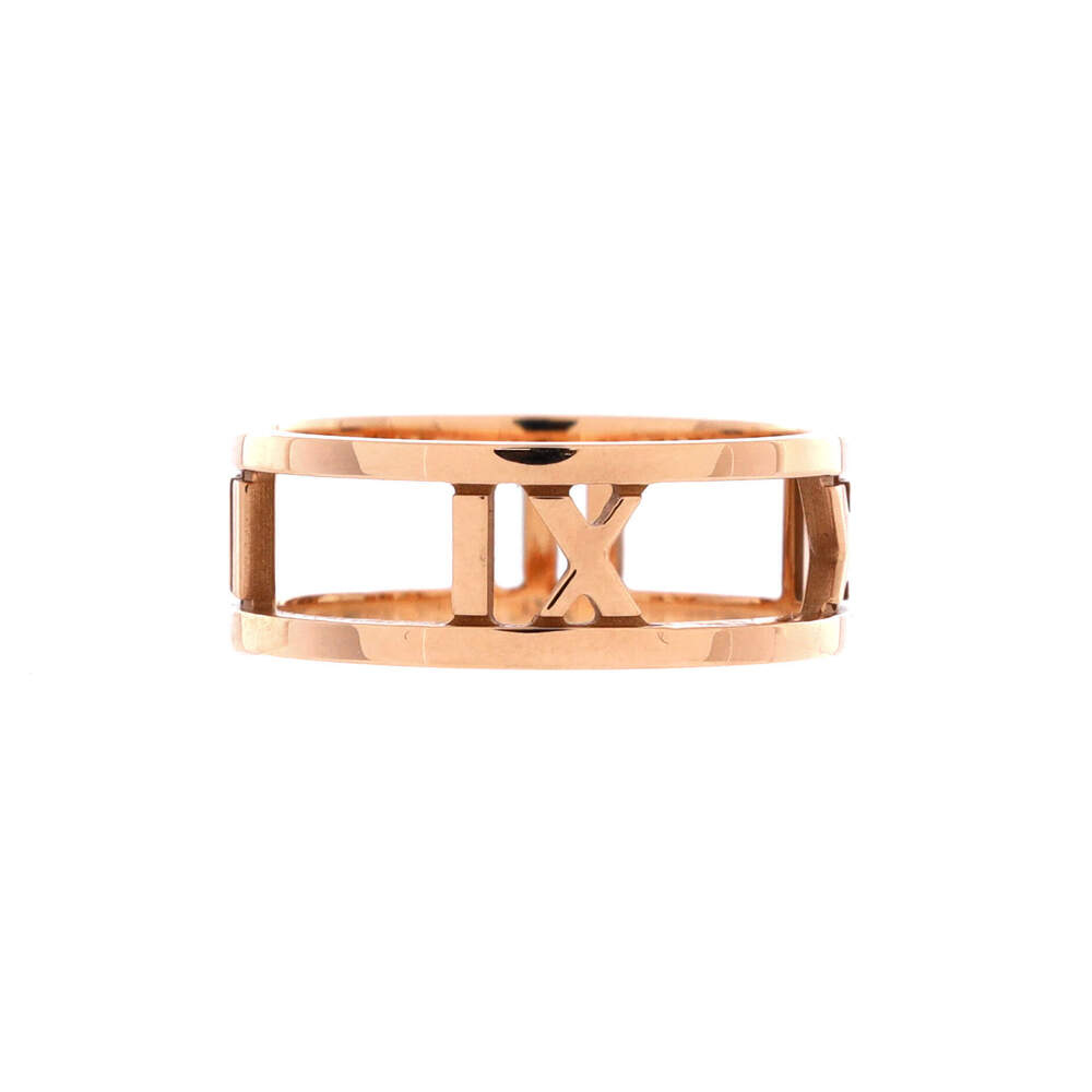 Tiffany & Co. 7mm Atlas Open Ring 18K Rose Gold